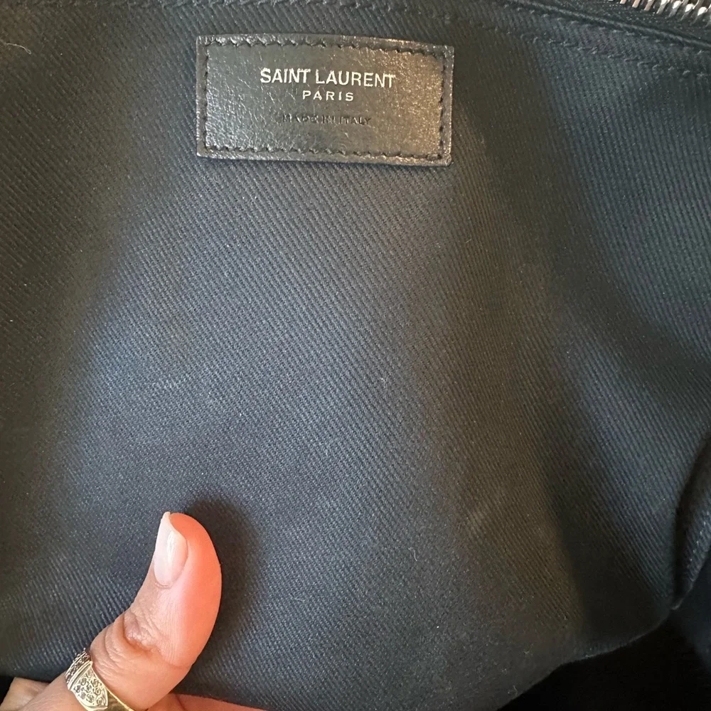 Saint Laurent Black Leather Design